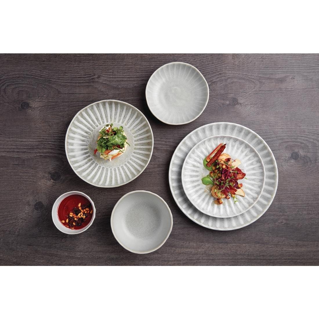 FB959 Olympia Corallite Coupe Bowls Concrete Grey 160mm (Pack of 6) JD Catering Equipment Solutions Ltd