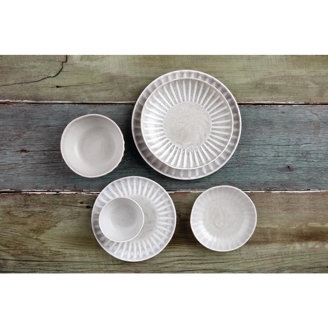 FB959 Olympia Corallite Coupe Bowls Concrete Grey 160mm (Pack of 6) JD Catering Equipment Solutions Ltd