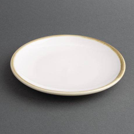 FB980 Olympia Kiln Round Coupe Plate Chalk 178mm (Pack of 6) JD Catering Equipment Solutions Ltd