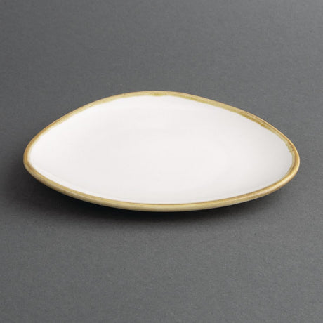 FB983 Olympia Kiln Triangular Plate Chalk 165mm (Pack of 6) JD Catering Equipment Solutions Ltd