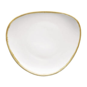 FB983 Olympia Kiln Triangular Plate Chalk 165mm (Pack of 6) JD Catering Equipment Solutions Ltd