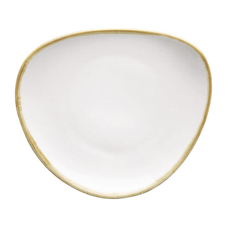 FB983 Olympia Kiln Triangular Plate Chalk 165mm (Pack of 6) JD Catering Equipment Solutions Ltd