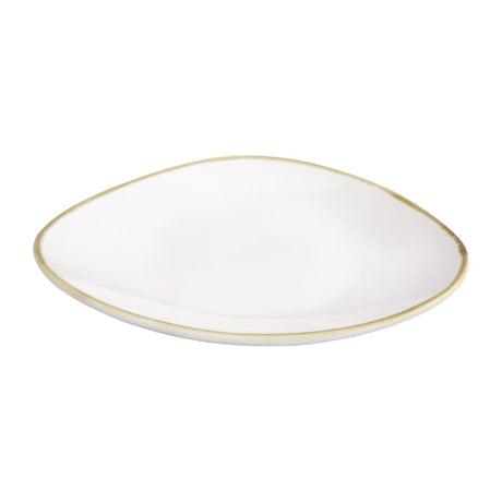 FB985 Olympia Kiln Triangular Plate Chalk 280mm (Pack of 4) JD Catering Equipment Solutions Ltd