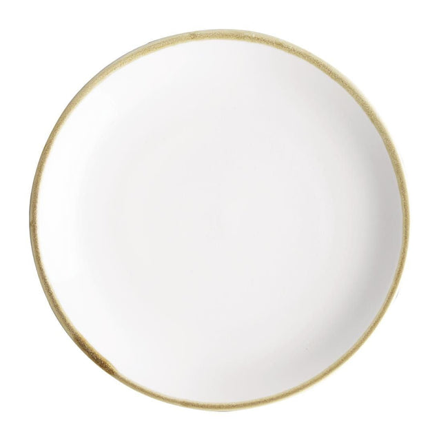 FB999 Olympia Kiln Coupe Plate Chalk 228mm (Pack of 6) JD Catering Equipment Solutions Ltd