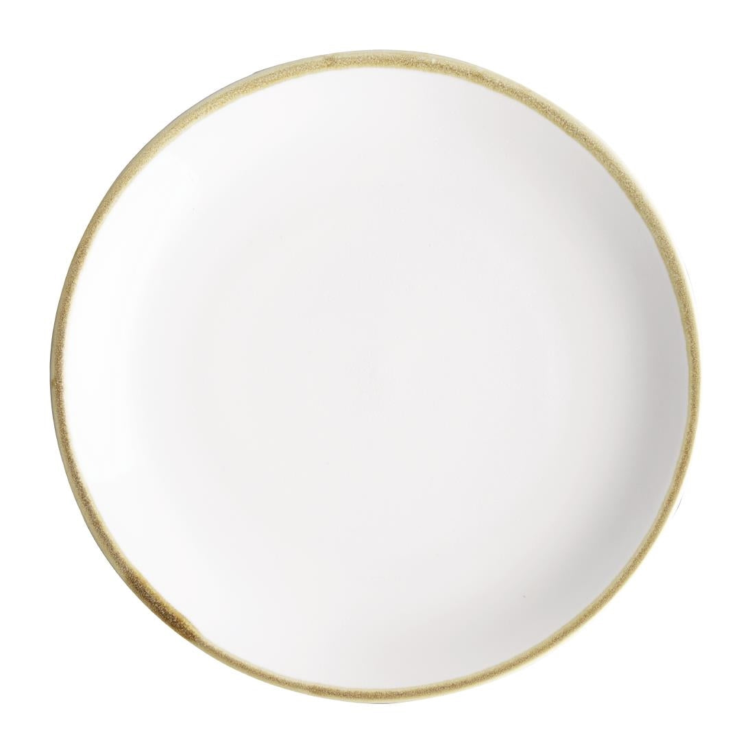 FB999 Olympia Kiln Coupe Plate Chalk 228mm (Pack of 6) JD Catering Equipment Solutions Ltd