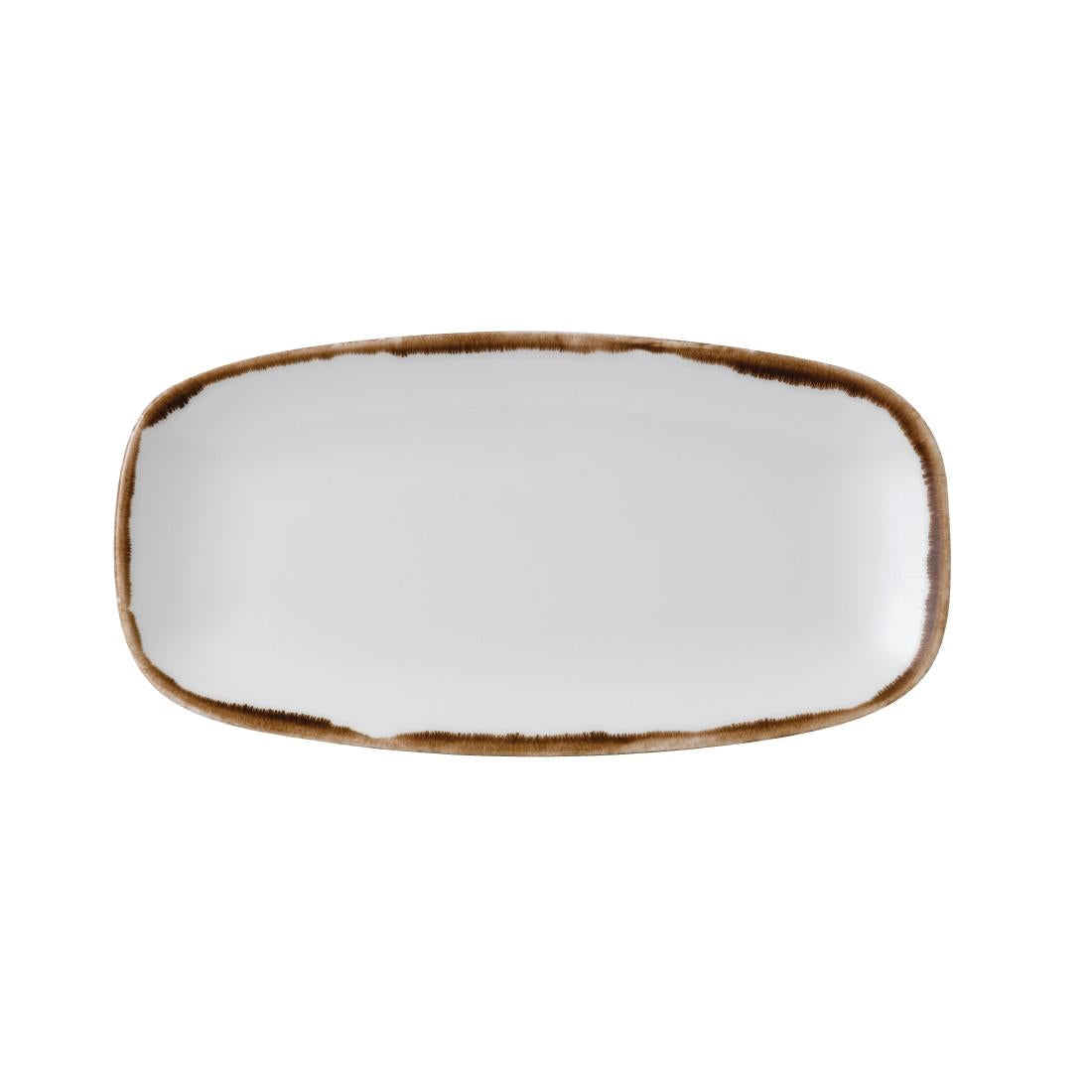 FC008 Dudson Harvest Oblong Chefs Plates Natural 355 x 189mm (Pack of 6) JD Catering Equipment Solutions Ltd