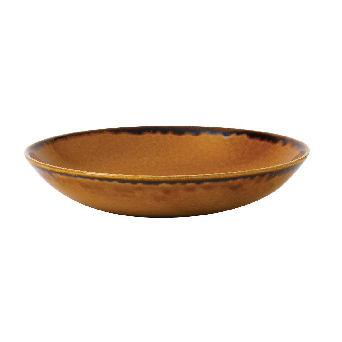 FC018 Dudson Harvest Evolve Coupe Bowls Brown 248mm (Pack of 12) JD Catering Equipment Solutions Ltd