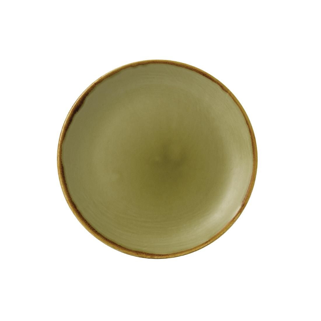 FC043 Dudson Harvest Evolve Coupe Plates Green 165mm (Pack of 12) JD Catering Equipment Solutions Ltd