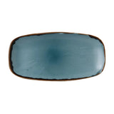FC060 Dudson Harvest Chefs Oblong Plates Blue 355 x 189mm (Pack of 6) - JD Catering Equipment Solutions Ltd