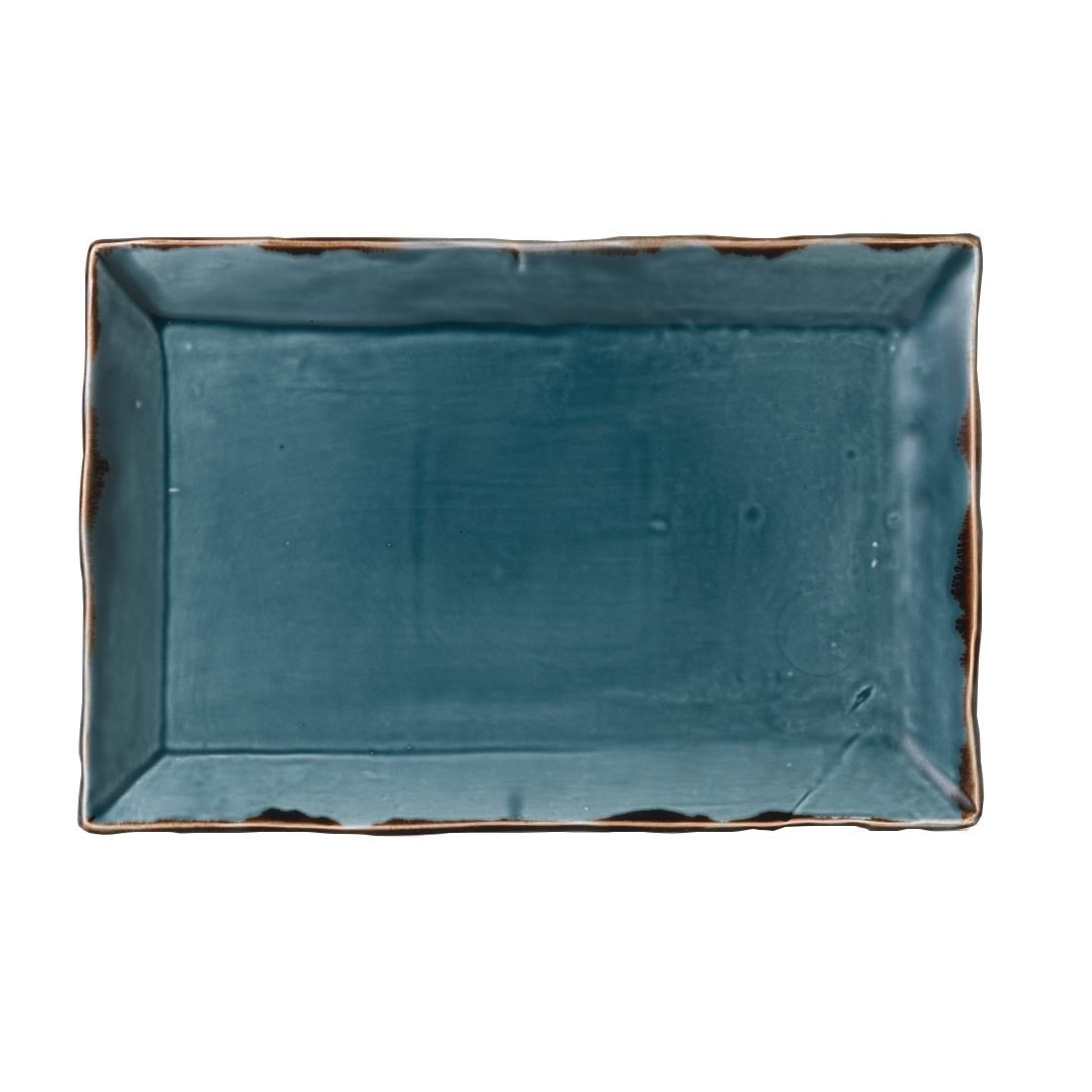 FC064 Dudson Harvest Rectangular Trays Blue 192 x 284mm (Pack of 6) JD Catering Equipment Solutions Ltd