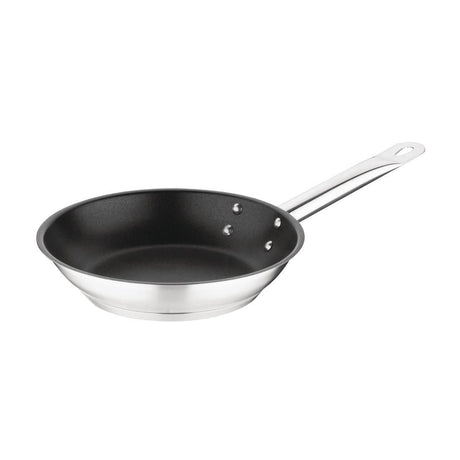 FC095 Vogue Non-stick Teflon Stainless Steel Platinum Plus Frying Pan 200mm JD Catering Equipment Solutions Ltd