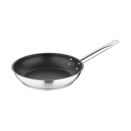 FC096 Vogue Non-stick Teflon Stainless Steel Platinum Plus Frying Pan 240mm JD Catering Equipment Solutions Ltd