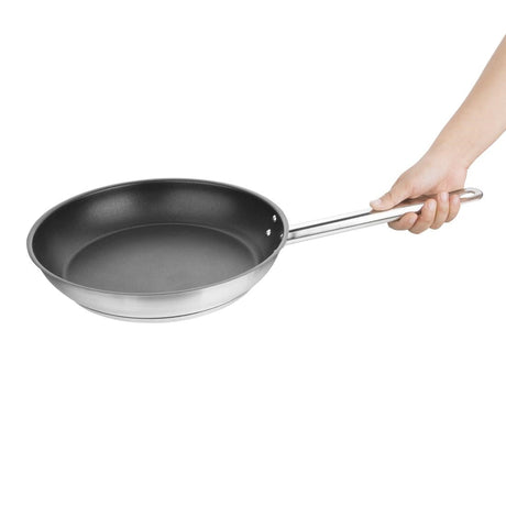 FC097 Vogue Non-stick Teflon Stainless Steel Platinum Plus Frying Pan 280mm JD Catering Equipment Solutions Ltd