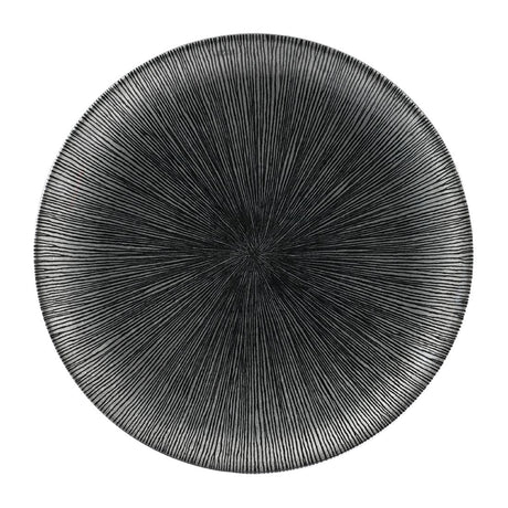 FC101 Churchill Studio Prints Agano Coupe Plates Black 260mm (Pack of 12) JD Catering Equipment Solutions Ltd