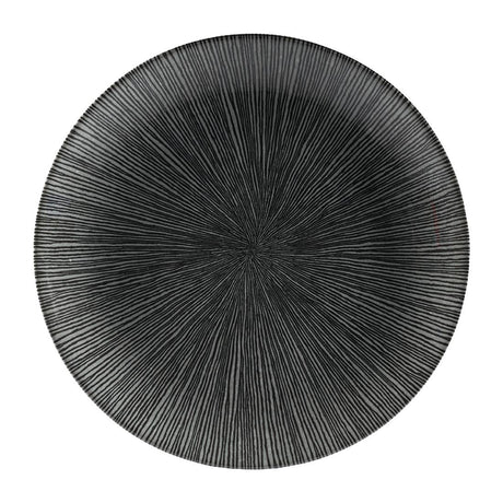 FC102 Churchill Studio Prints Agano Coupe Plates Black 217mm (Pack of 12) JD Catering Equipment Solutions Ltd