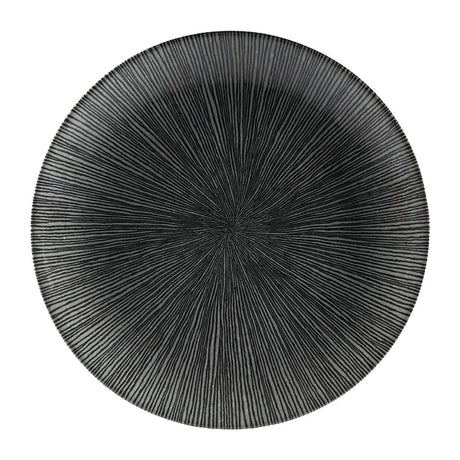 FC102 Churchill Studio Prints Agano Coupe Plates Black 217mm (Pack of 12) JD Catering Equipment Solutions Ltd