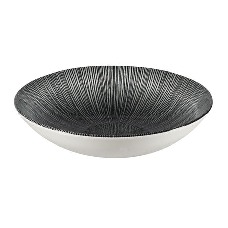 FC105 Churchill Studio Prints Agano Coupe Bowls Black 182mm (Pack of 12) JD Catering Equipment Solutions Ltd