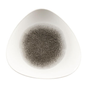 FC132 Churchill Studio Prints Raku Triangle Plates Quartz Black 229mm (Pack of 12) - JD Catering Equipment Solutions Ltd