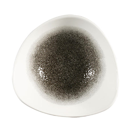 FC134 Churchill Studio Prints Raku Triangle Bowls Quartz Black 185mm 370ml (Pack of 12) JD Catering Equipment Solutions Ltd