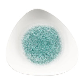 FC135 Churchill Studio Prints Raku Triangle Plates Jade Green 311mm (Pack of 6) - JD Catering Equipment Solutions Ltd
