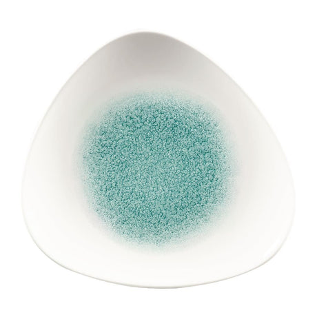 FC137 Churchill Studio Prints Raku Triangle Plates Jade Green 229mm (Pack of 12) JD Catering Equipment Solutions Ltd