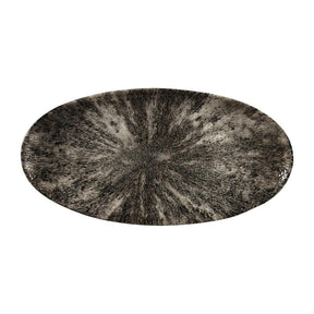FC141 Churchill Studio Prints Stone Chefs Plates Quartz Black 347 x 173mm (Pack of 6) - JD Catering Equipment Solutions Ltd