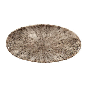 FC144 Churchill Studio Prints Stone Chefs Plates Zircon Brown 299 x 150mm (Pack of 12) - JD Catering Equipment Solutions Ltd