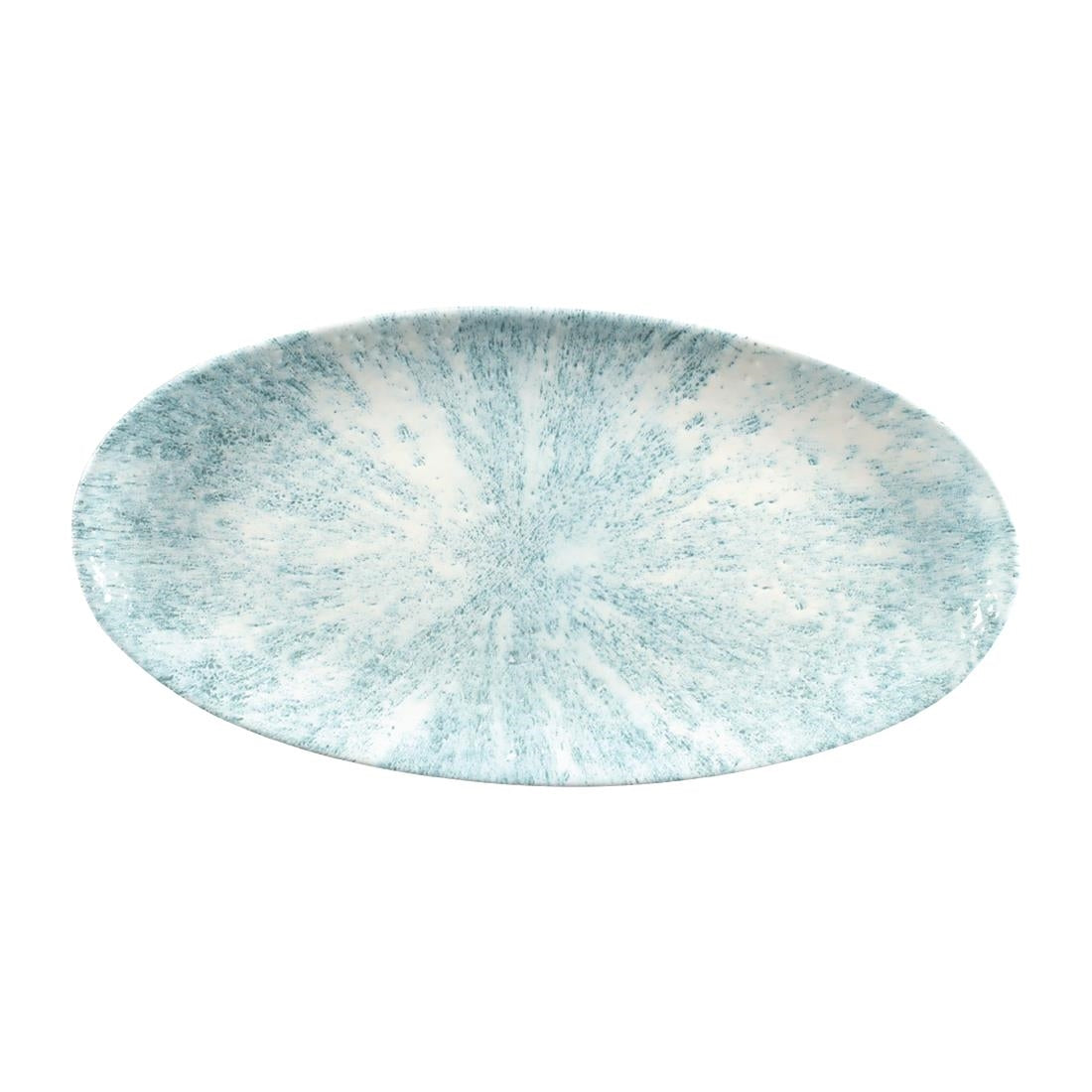 FC147 Churchill Studio Prints Stone Chefs Plates Aquamarine 347 x 173mm (Pack of 6) JD Catering Equipment Solutions Ltd