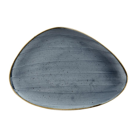 FC151 Churchill Stonecast Triangular Chefs Plates Blueberry 365 x 250mm (Pack of 6) JD Catering Equipment Solutions Ltd