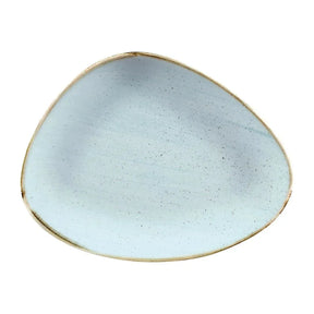 FC158 Churchill Stonecast Triangular Chefs Plates Duck Egg 265 x 205mm (Pack of 12) - JD Catering Equipment Solutions Ltd