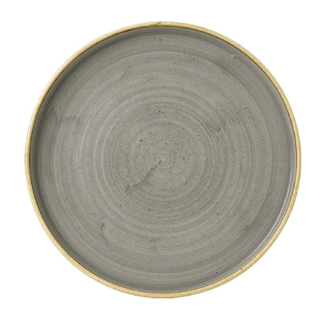 FC163 Churchill Stonecast Walled Chefs Plates Peppercorn Grey 260mm (Pack of 6) JD Catering Equipment Solutions Ltd