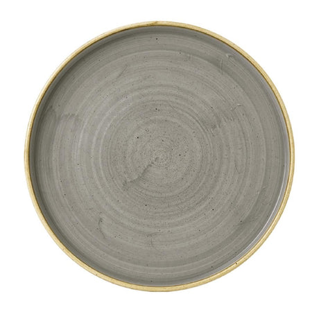 FC163 Churchill Stonecast Walled Chefs Plates Peppercorn Grey 260mm (Pack of 6) JD Catering Equipment Solutions Ltd