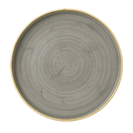 FC164 Churchill Stonecast Walled Chefs Plates Peppercorn Grey 210mm (Pack of 6) JD Catering Equipment Solutions Ltd