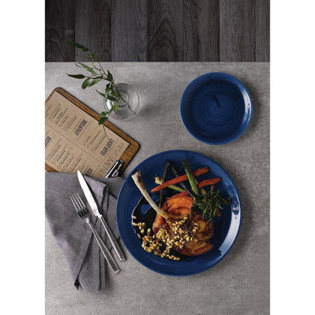 FC170 Churchill Stonecast Patina Coupe Plates Cobalt 165mm (Pack of 12) - JD Catering Equipment Solutions Ltd