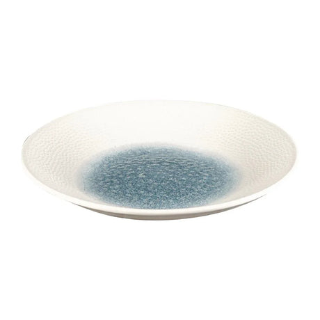 FC185 Churchill Isla Centre Print Deep Coupe Plates Topaz Blue 255mm (Pack of 12) - JD Catering Equipment Solutions Ltd