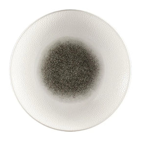 FC187 Churchill Isla Centre Print Deep Coupe Plates Quartz Black 255mm (Pack of 12) - JD Catering Equipment Solutions Ltd