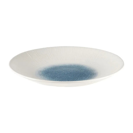 FC188 Churchill Bamboo Centre Print Deep Coupe Plates Topaz Blue 281mm (Pack of 12) - JD Catering Equipment Solutions Ltd