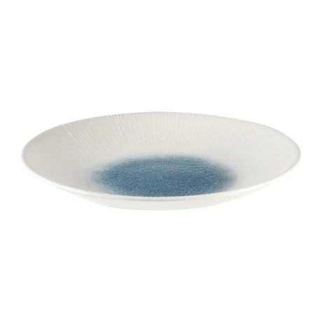 FC189 Churchill Bamboo Centre Print Deep Coupe Plates Topaz Blue 255mm (Pack of 12) - JD Catering Equipment Solutions Ltd