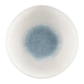 FC189 Churchill Bamboo Centre Print Deep Coupe Plates Topaz Blue 255mm (Pack of 12) - JD Catering Equipment Solutions Ltd