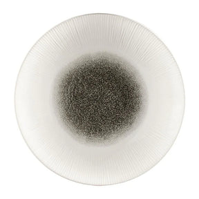 FC190 Churchill Bamboo Centre Print Deep Coupe Plates Quartz Black 281mm (Pack of 12) - JD Catering Equipment Solutions Ltd