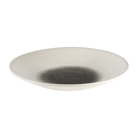 FC191 Churchill Bamboo Centre Print Deep Coupe Plates Quartz Black 255mm (Pack of 12) - JD Catering Equipment Solutions Ltd