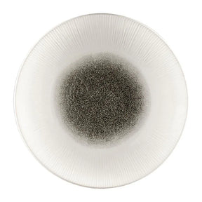 FC191 Churchill Bamboo Centre Print Deep Coupe Plates Quartz Black 255mm (Pack of 12) - JD Catering Equipment Solutions Ltd