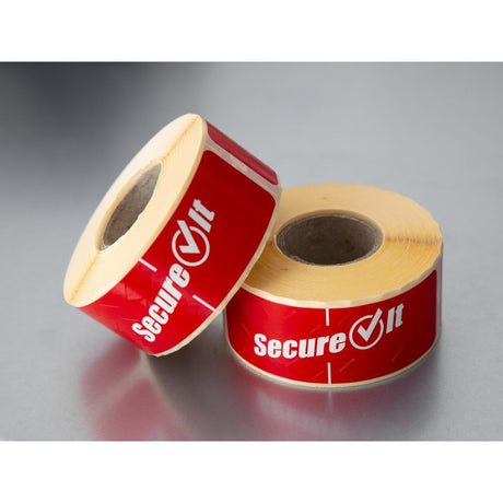 FC215 SecureIt Tamper-Resistant Removable Food Packaging Labels Small (Pack of 2 x 250) JD Catering Equipment Solutions Ltd