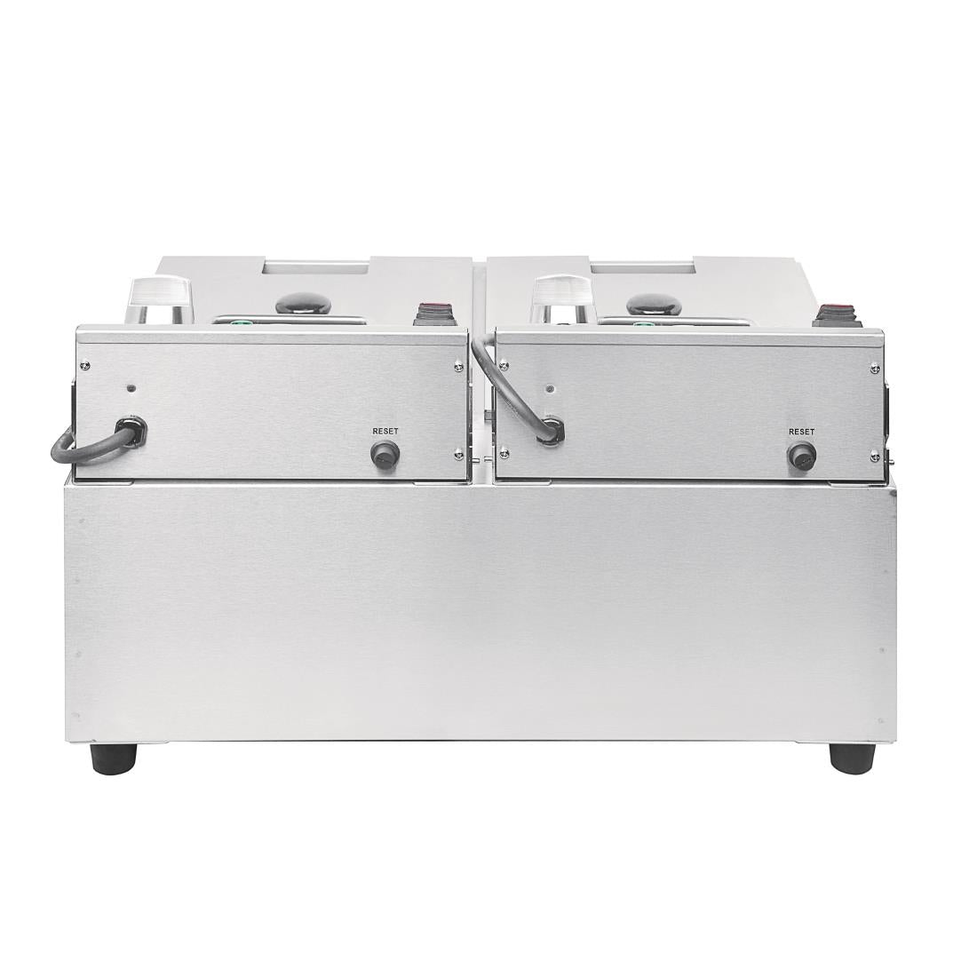 FC259 Buffalo Twin Tank Twin Basket 2x5Ltr Countertop Fryer with Timers 2x2.8kW JD Catering Equipment Solutions Ltd