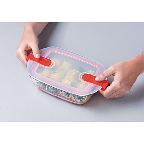 FC367 Pyrex Cook and Heat Rectangular Dish with Lid 1Ltr JD Catering Equipment Solutions Ltd