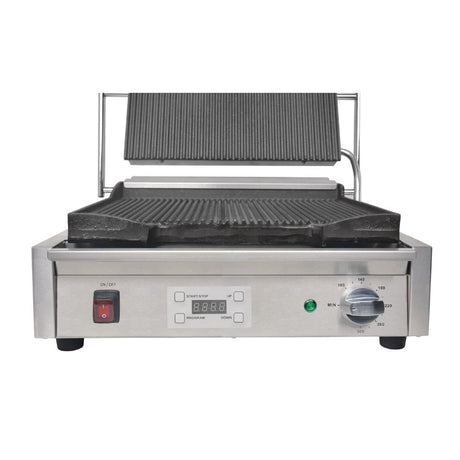 FC380 Buffalo Large Ribbed Contact Grill JD Catering Equipment Solutions Ltd