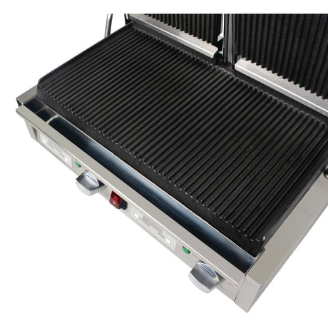 FC383 Buffalo Double Ribbed Contact Grill JD Catering Equipment Solutions Ltd