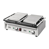 FC386 Buffalo Double Half Ribbed Contact Grill JD Catering Equipment Solutions Ltd