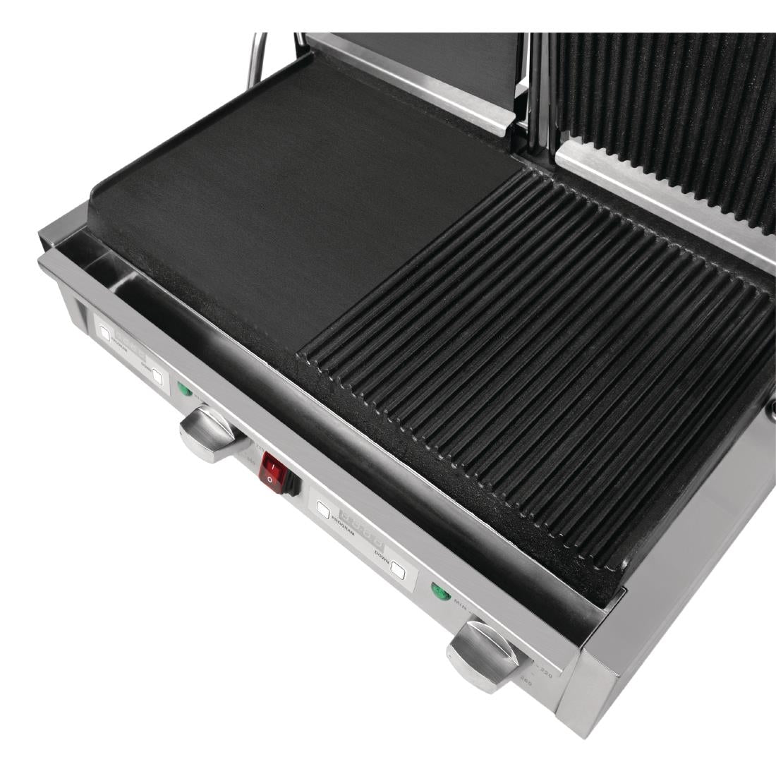 FC386 Buffalo Double Half Ribbed Contact Grill JD Catering Equipment Solutions Ltd