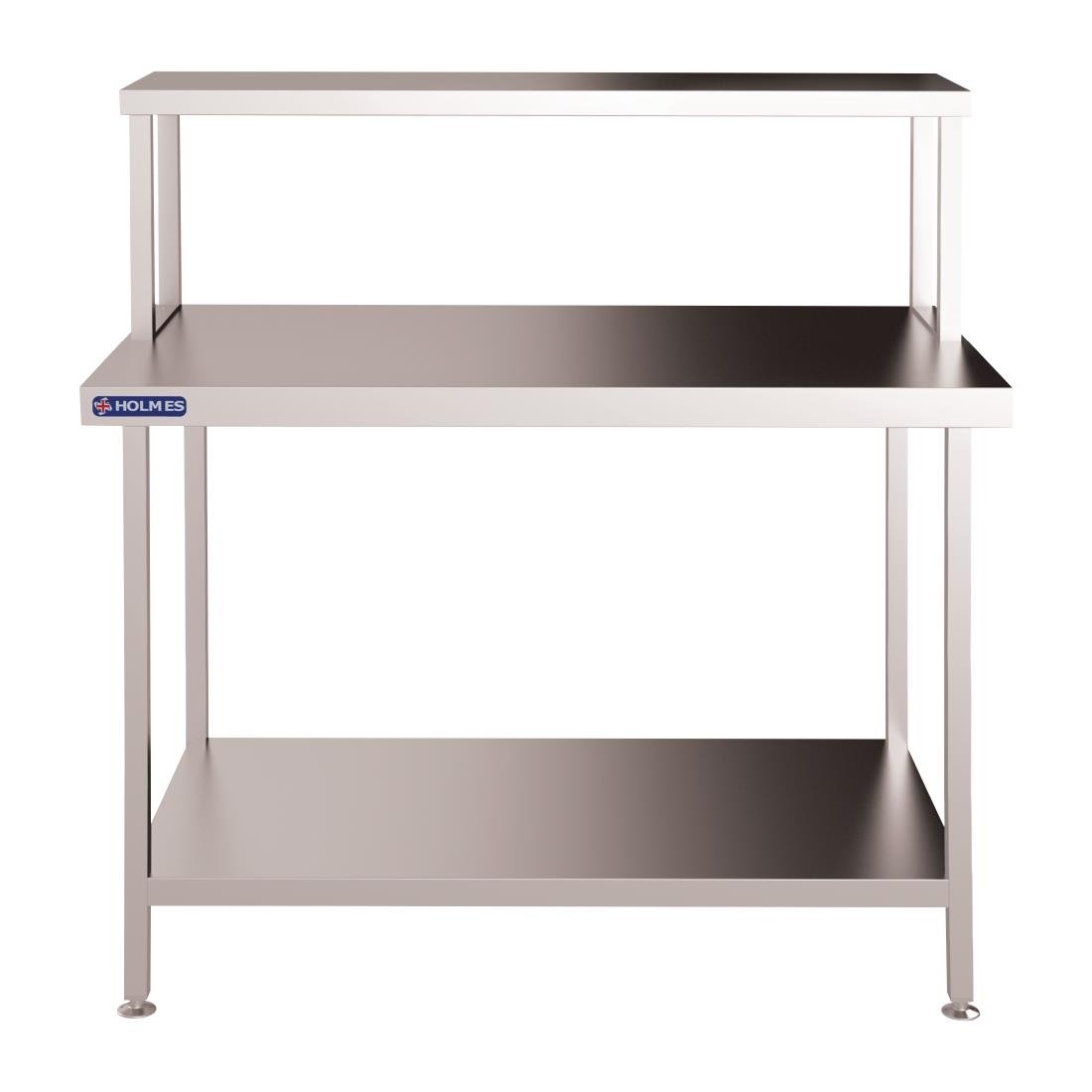 FC441 Holmes Stainless Steel Wall Table Welded with Gantry 1200mm JD Catering Equipment Solutions Ltd